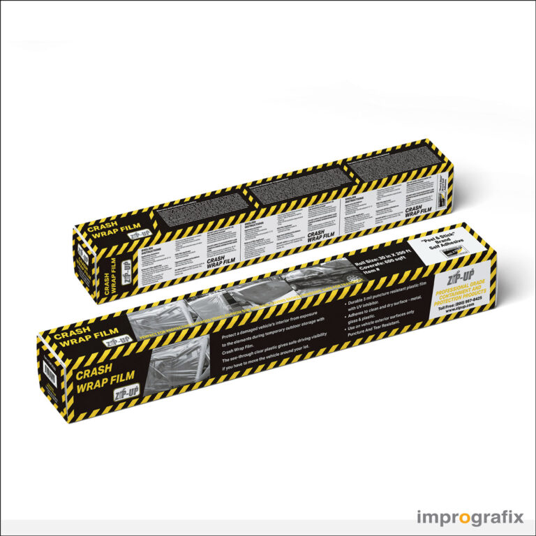 Zip-Up Auto-body Crash Wrap Film Box